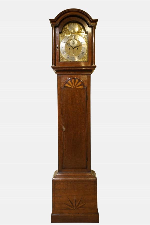 8 Day Oak Longcase Clock