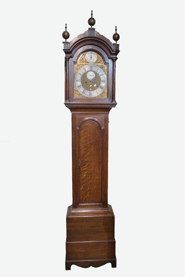 Late 18th Century Oak Longcase Clock by William Coe of Cambridge, circa 1780