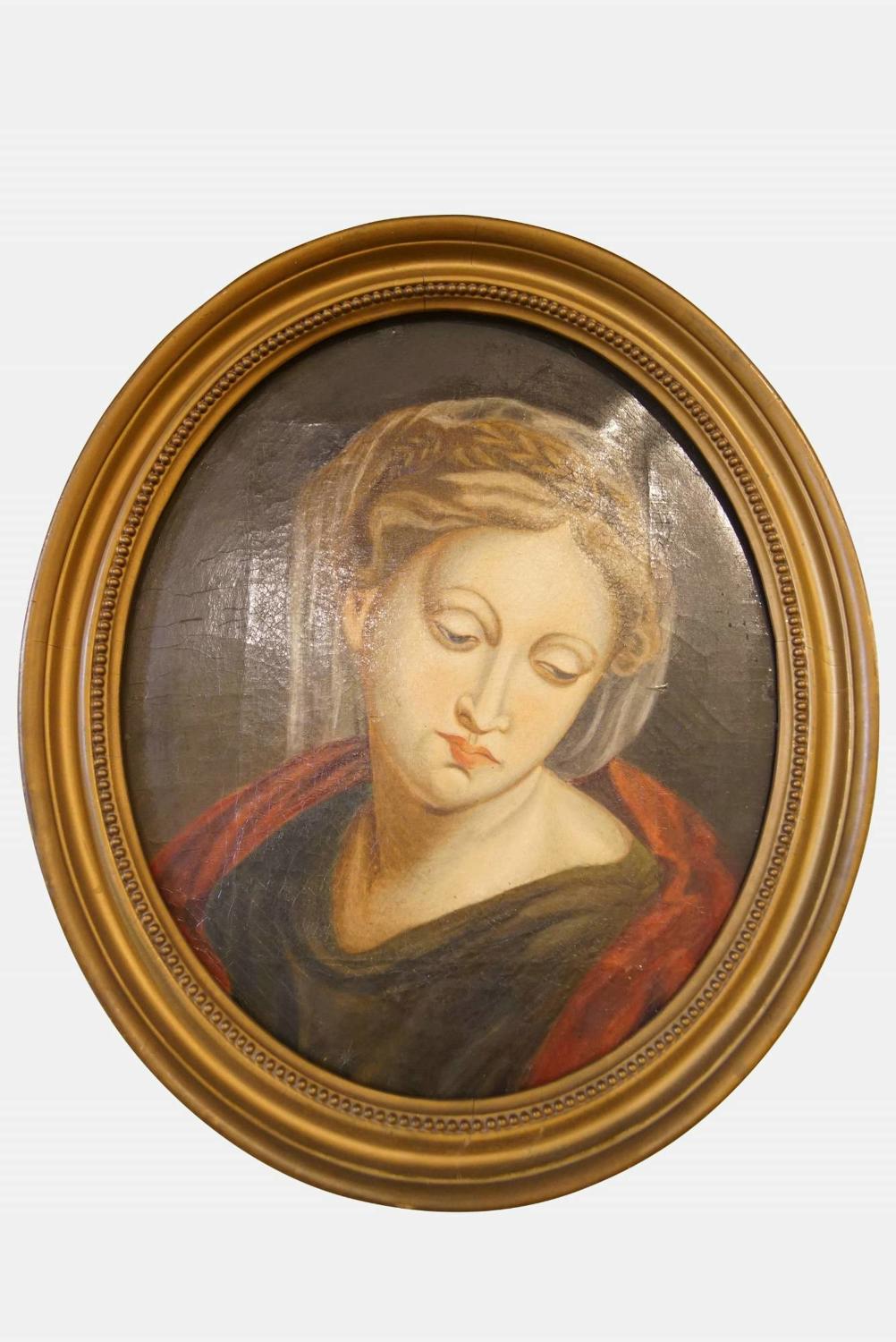 A Madonna Oil on Canvas