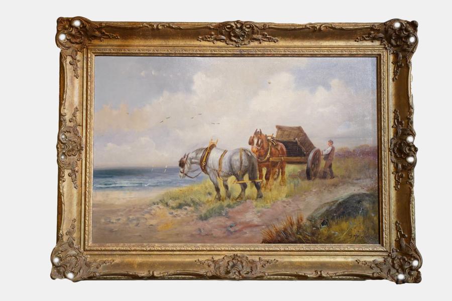 Oil Paint of a Rural Scene