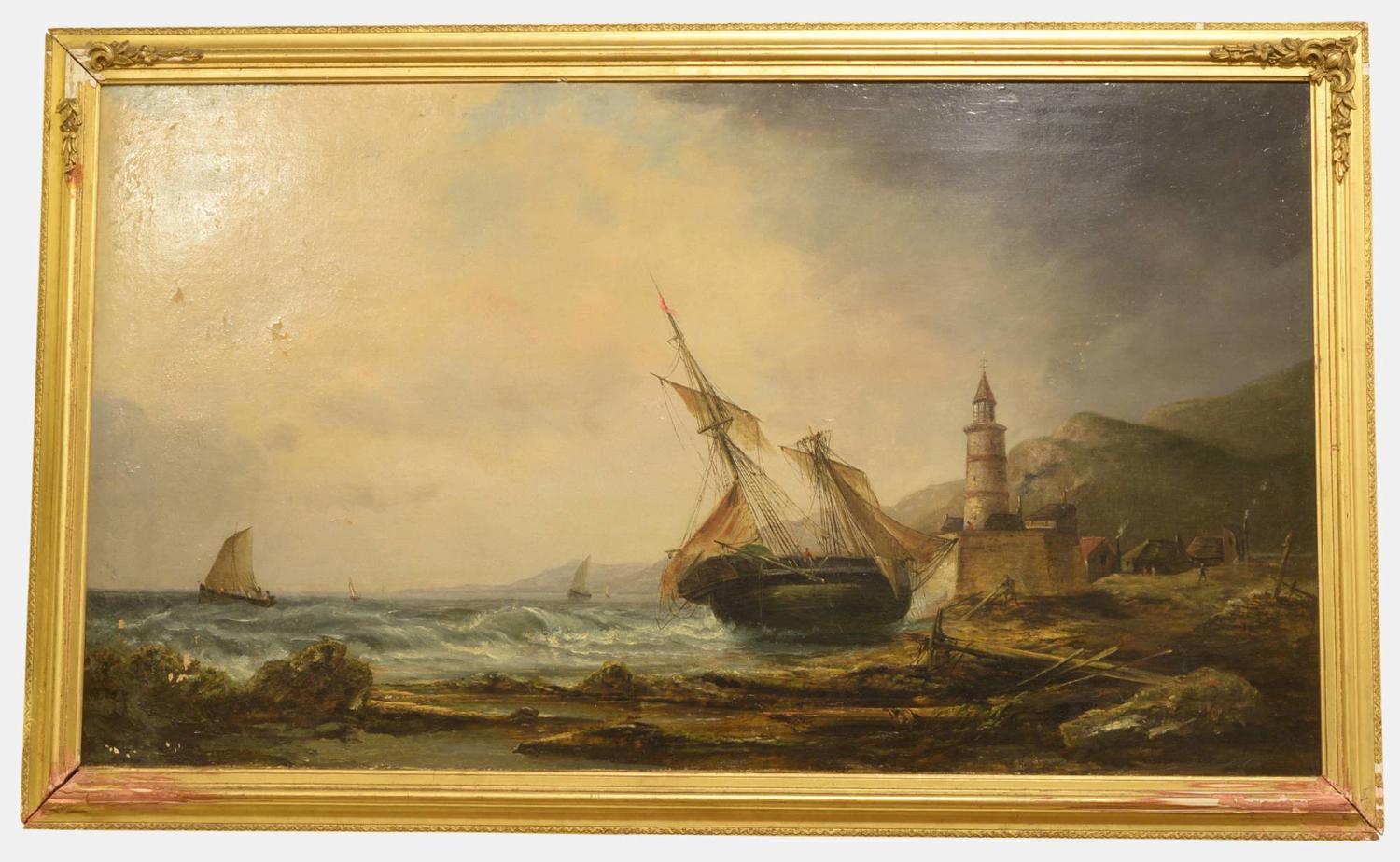 Millson Hunt Oil Painting of Seascape