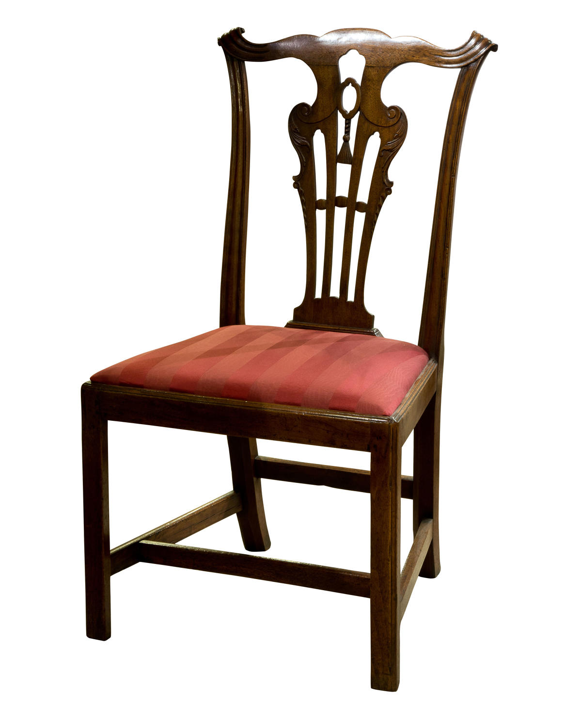 Early George III carved walnut standard chair in the manner of John Wh
