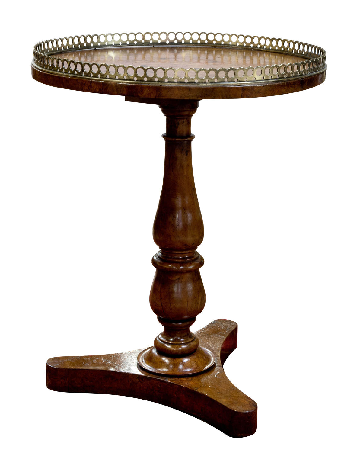 William VI burr elm circular table c1830