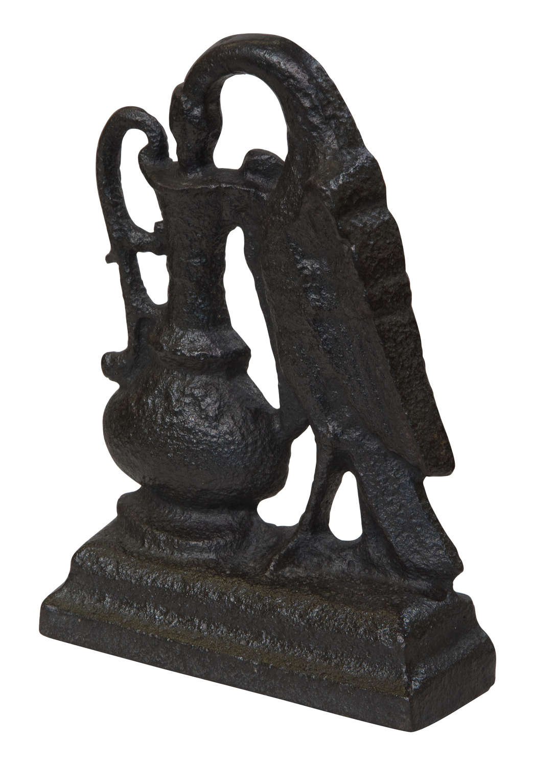 19thC cast iron doorstop depicting the stork from Aesop's fable c1860