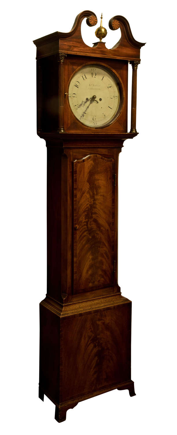 19thc 8 Day Mahogany Longcase Clock