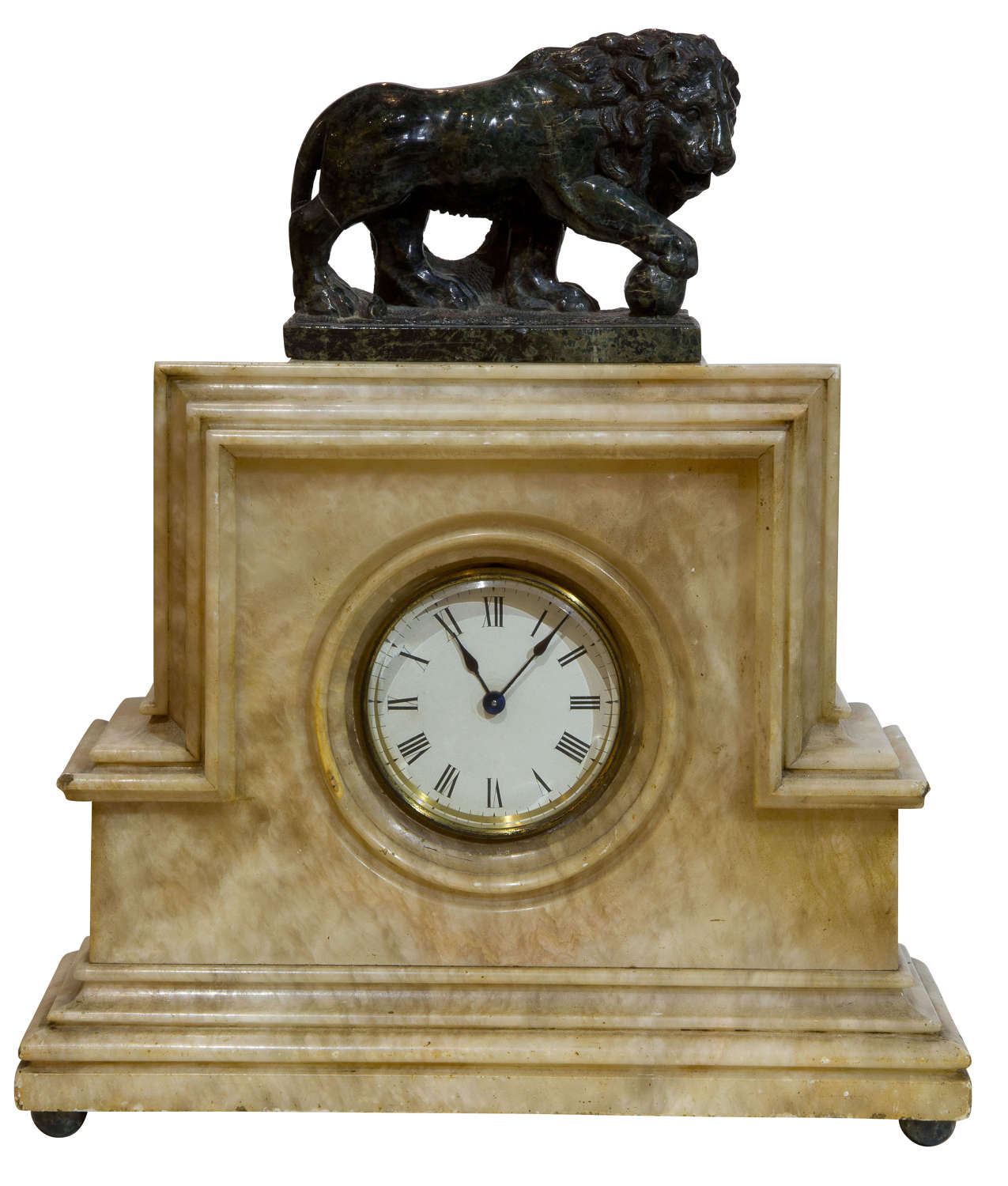 Art Deco Clock with Borghese Lion
