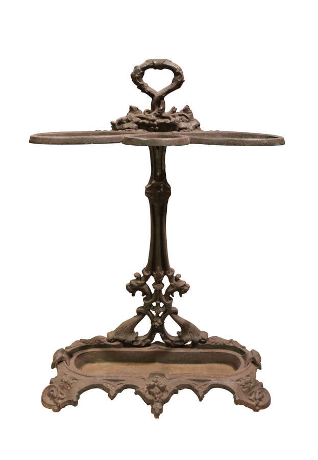 Antique Victorian Cast Iron Stick Stand &ndash; Umbrella or Cane Holder, c.1880