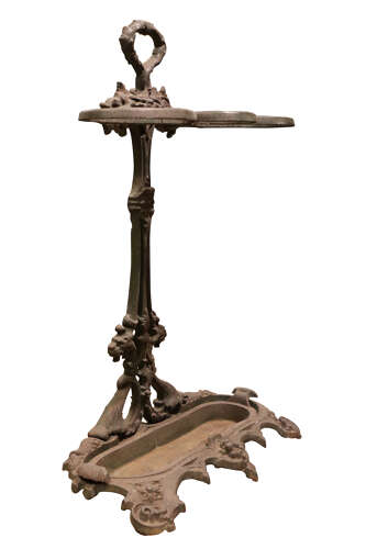 Antique Victorian Cast Iron Stick Stand – Umbrella or Cane Holder, c.1880
