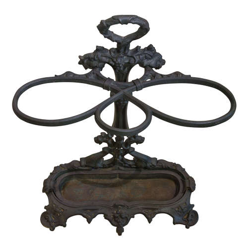 Antique Victorian Cast Iron Stick Stand – Umbrella or Cane Holder, c.1880