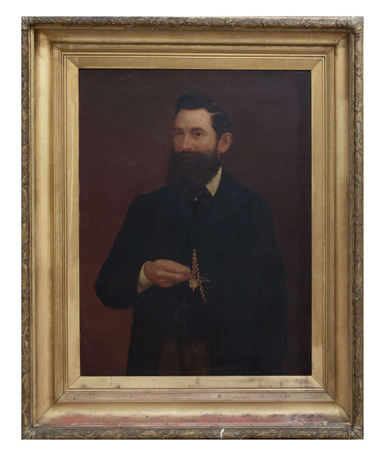 19thc Portrait of a Bearded Gentleman c1870