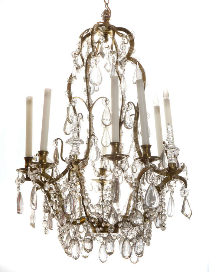 Fine quality Louis XV style chandelier c1900