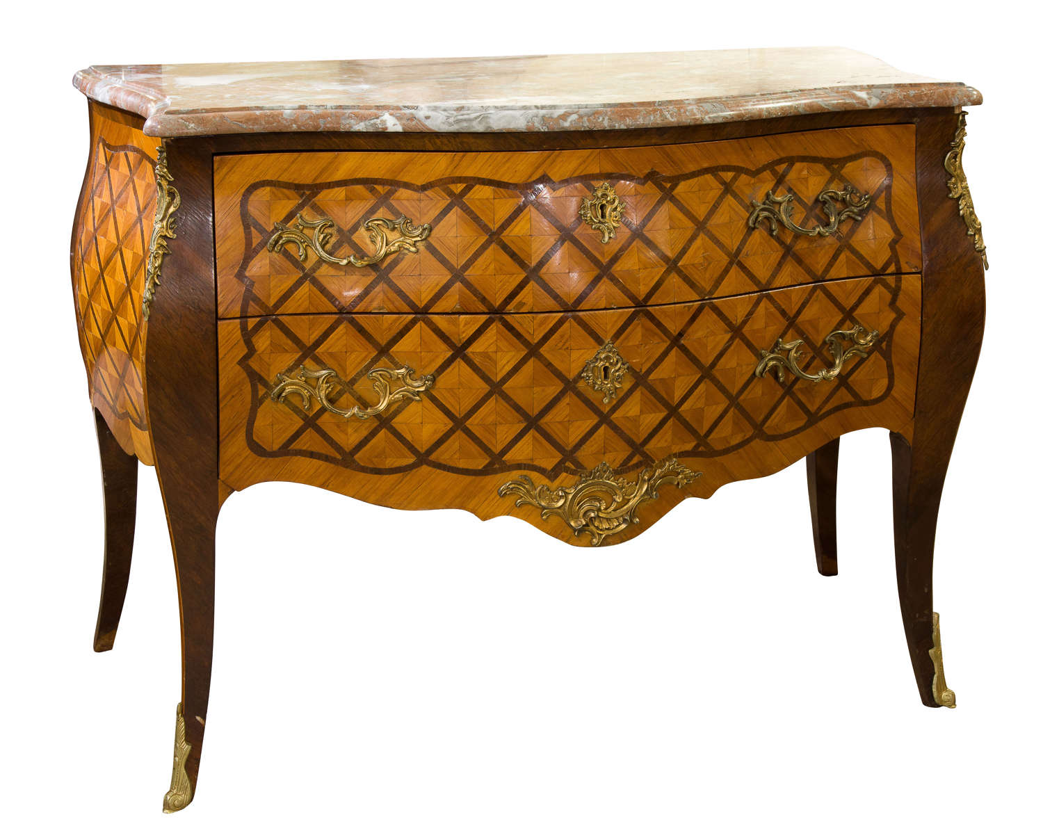 A Louis XV style French commode