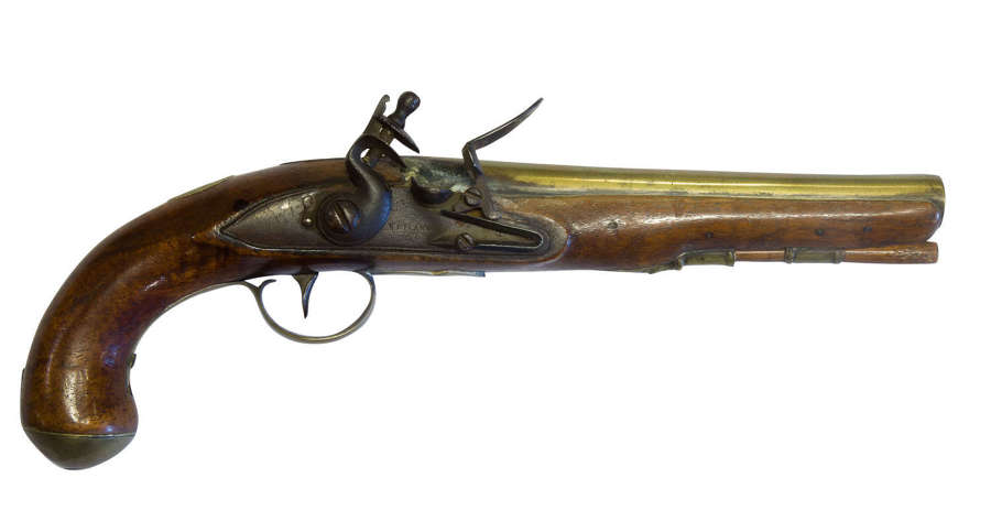 A Brass Barrelled Flintlock Pistol