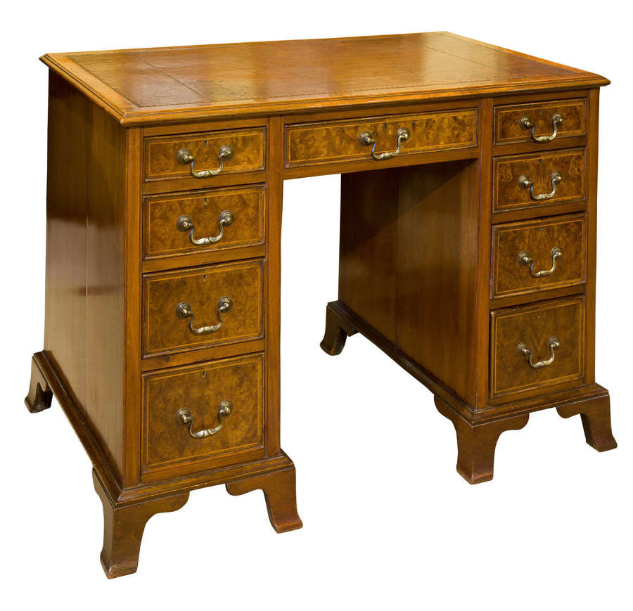 18thc style walnut desk c1900