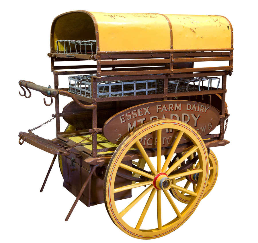 A Late 19th Century Milkmans three wheeled handcart