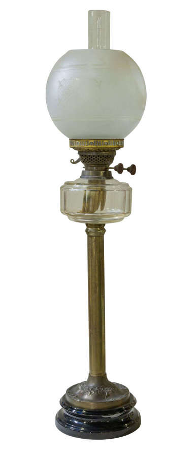 A Victorian Oil Lamp