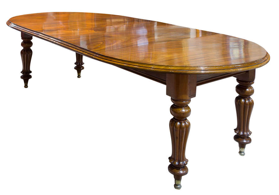 Victorian mahogany circular wind out table