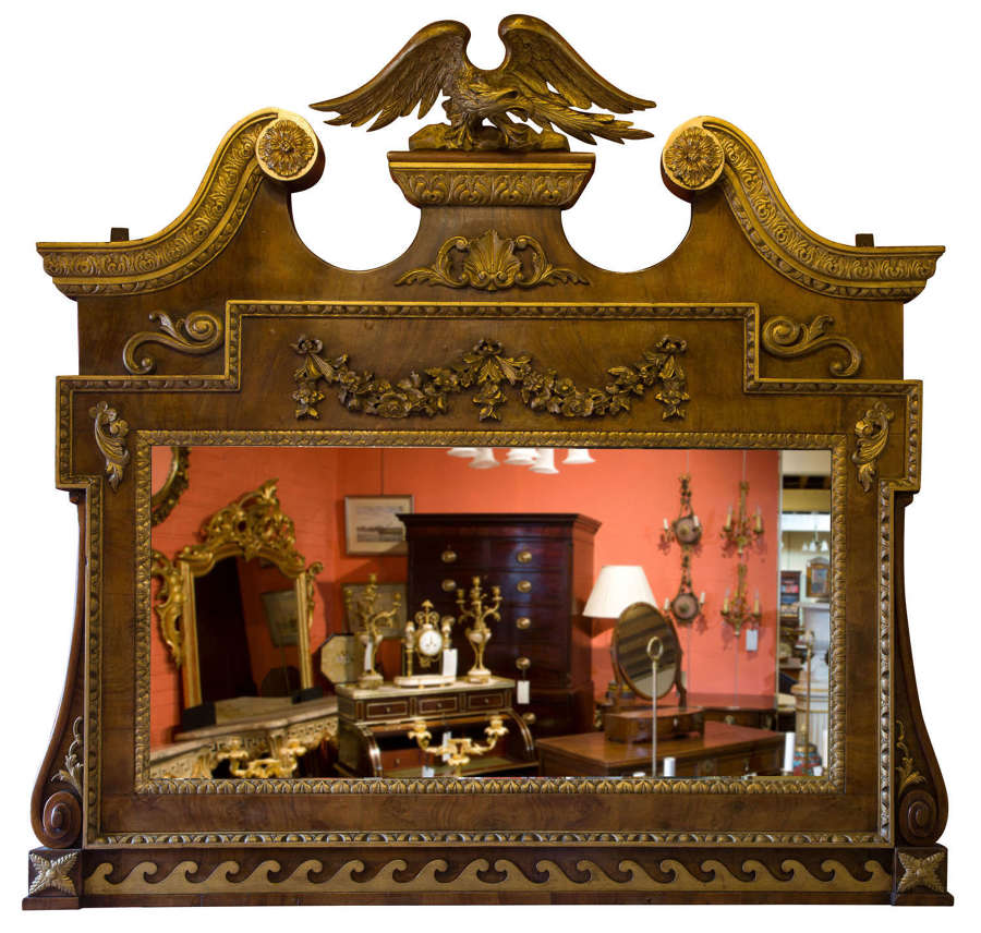 A large 19thCentury Overmantel Mirror