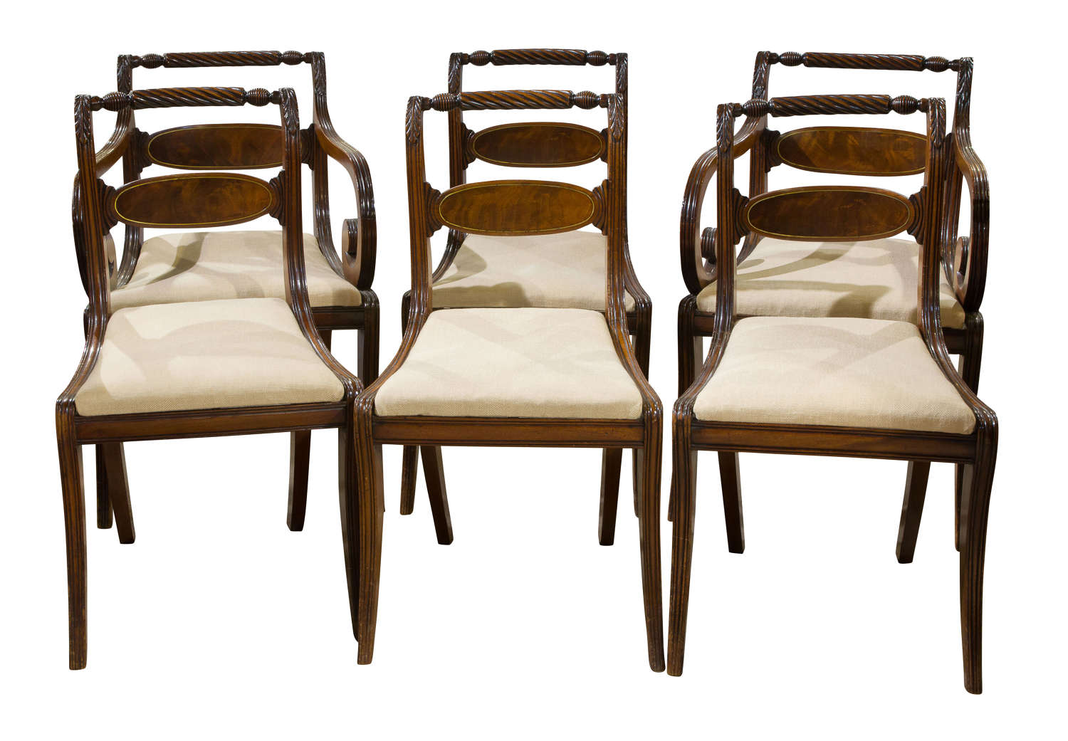 A set of Regency Mahogany Dining Chairs
