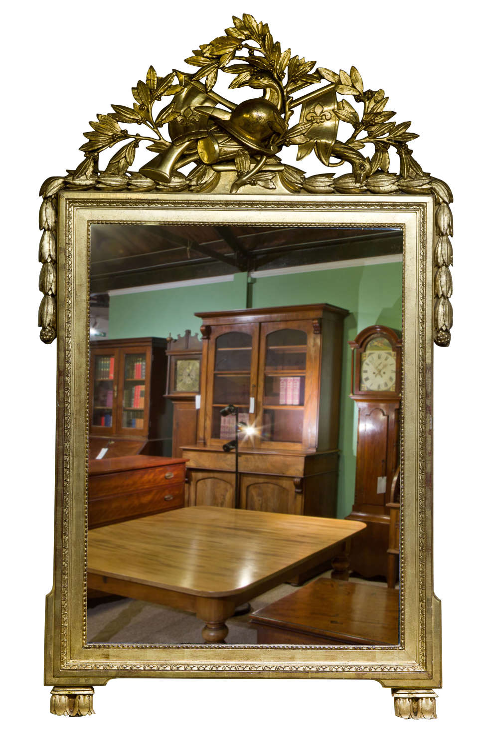 Large 19thc Louis XVI style giltwood mirror