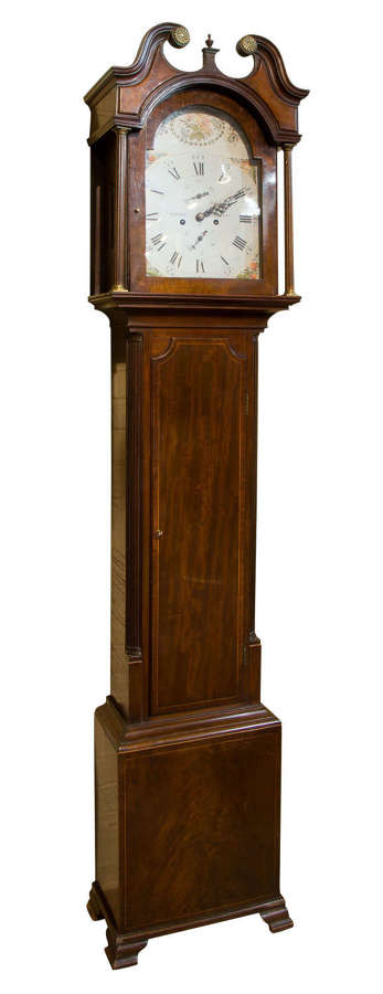 8 day, arched painted dial longcase clock circa 1790