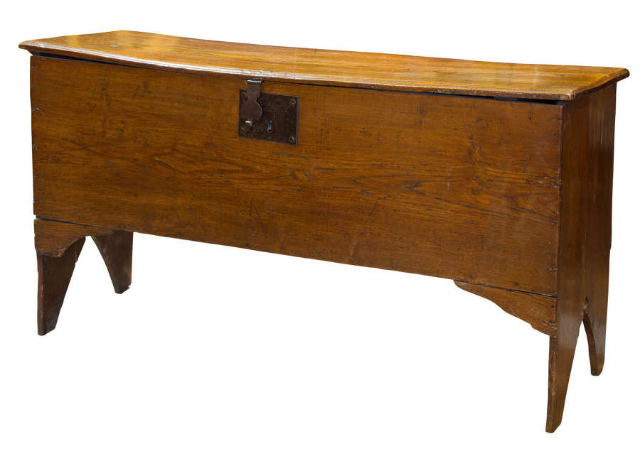 A Late17th Century Elm 6 plank Coffer/Sword Chest