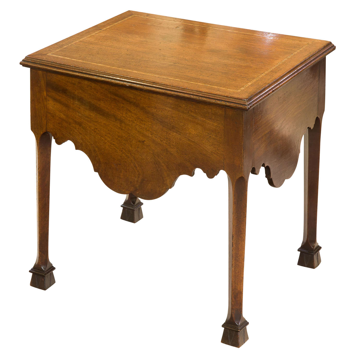 Geo III mahogany commode stool
