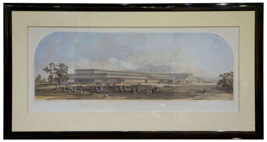 Lithograph of the Great Exhibition Halls c1850