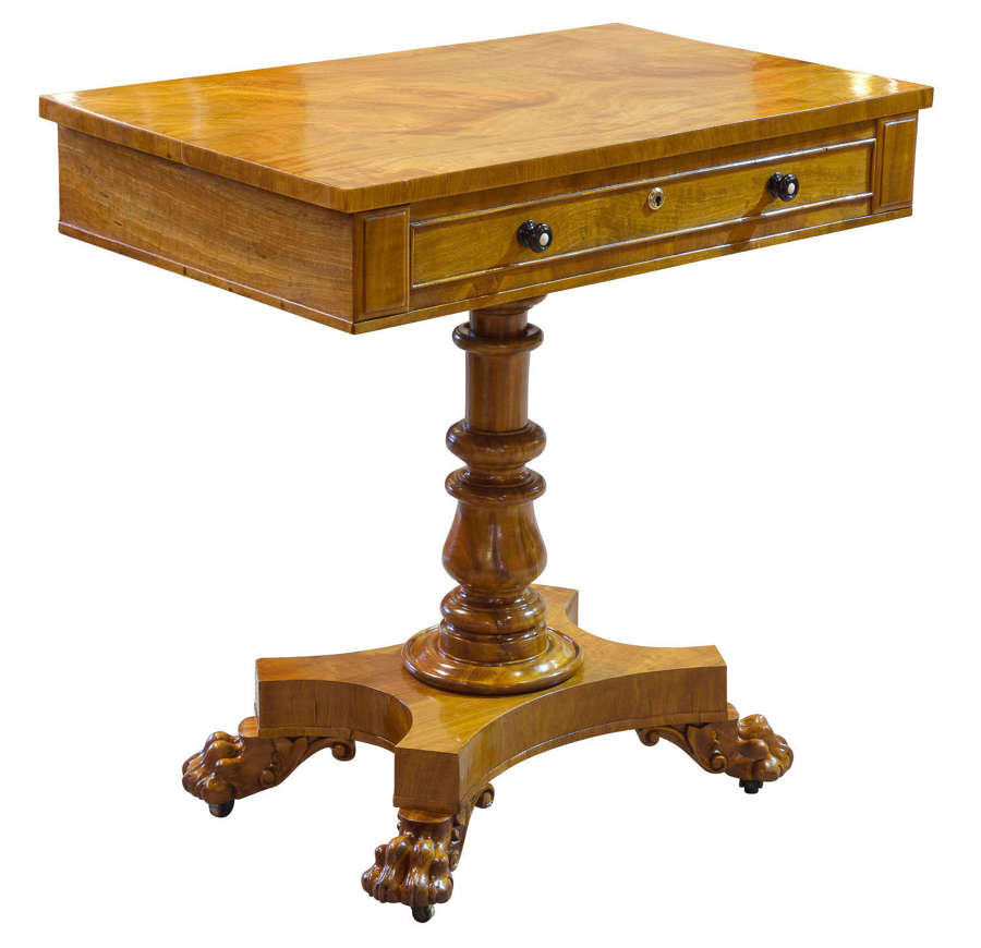 Fine rectangular satinwood centre table