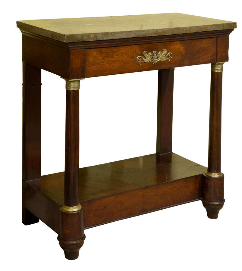 19thc French mahogany console table