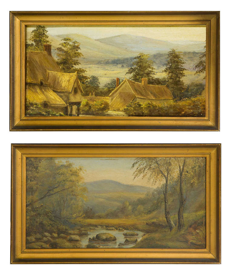 Pair of oil paintings