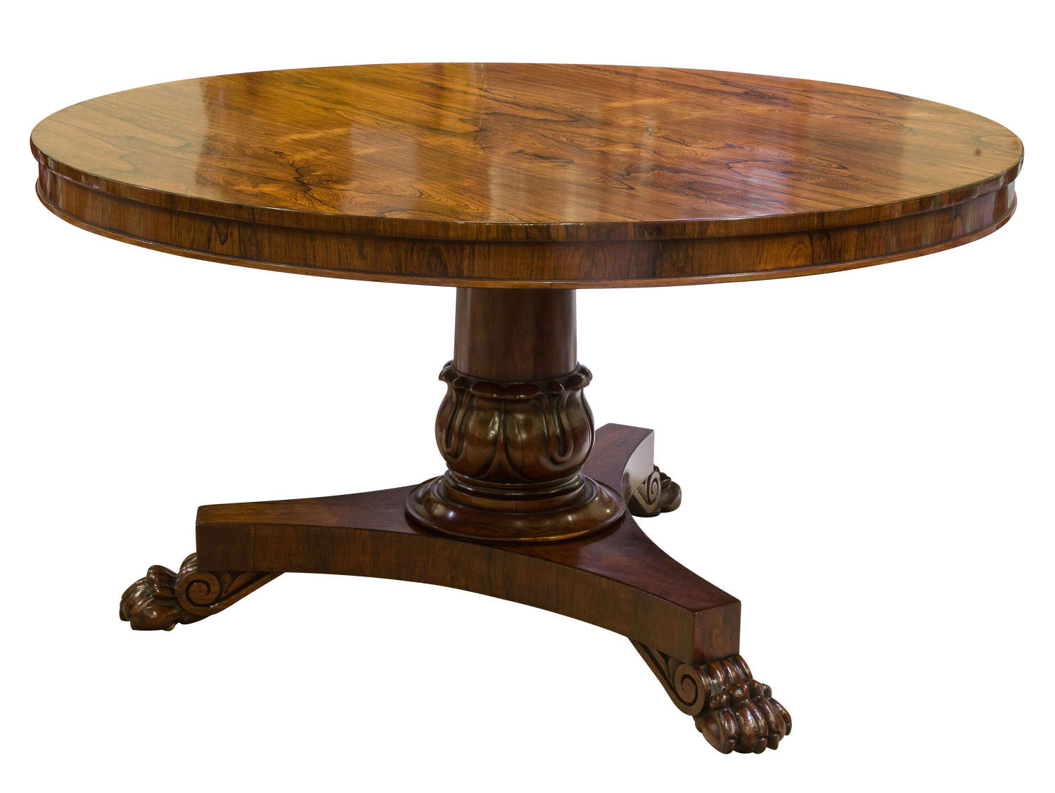 William IV period rosewood centre table