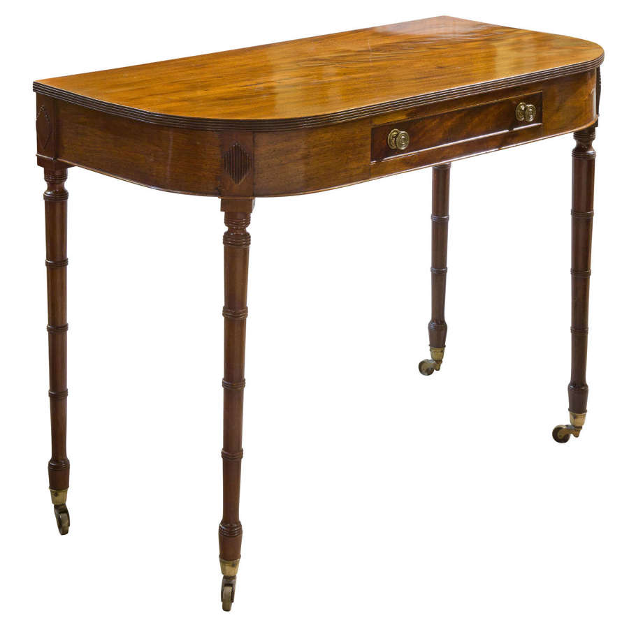 Regency period 'D' shaped console table