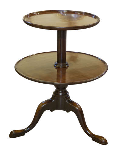 Georgian 2 tier tripod dumb waiter