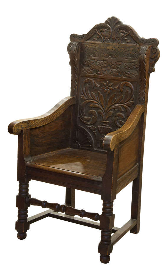 17thc style Wainscote chair