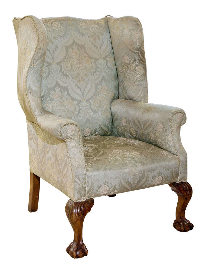 George II style wing chair