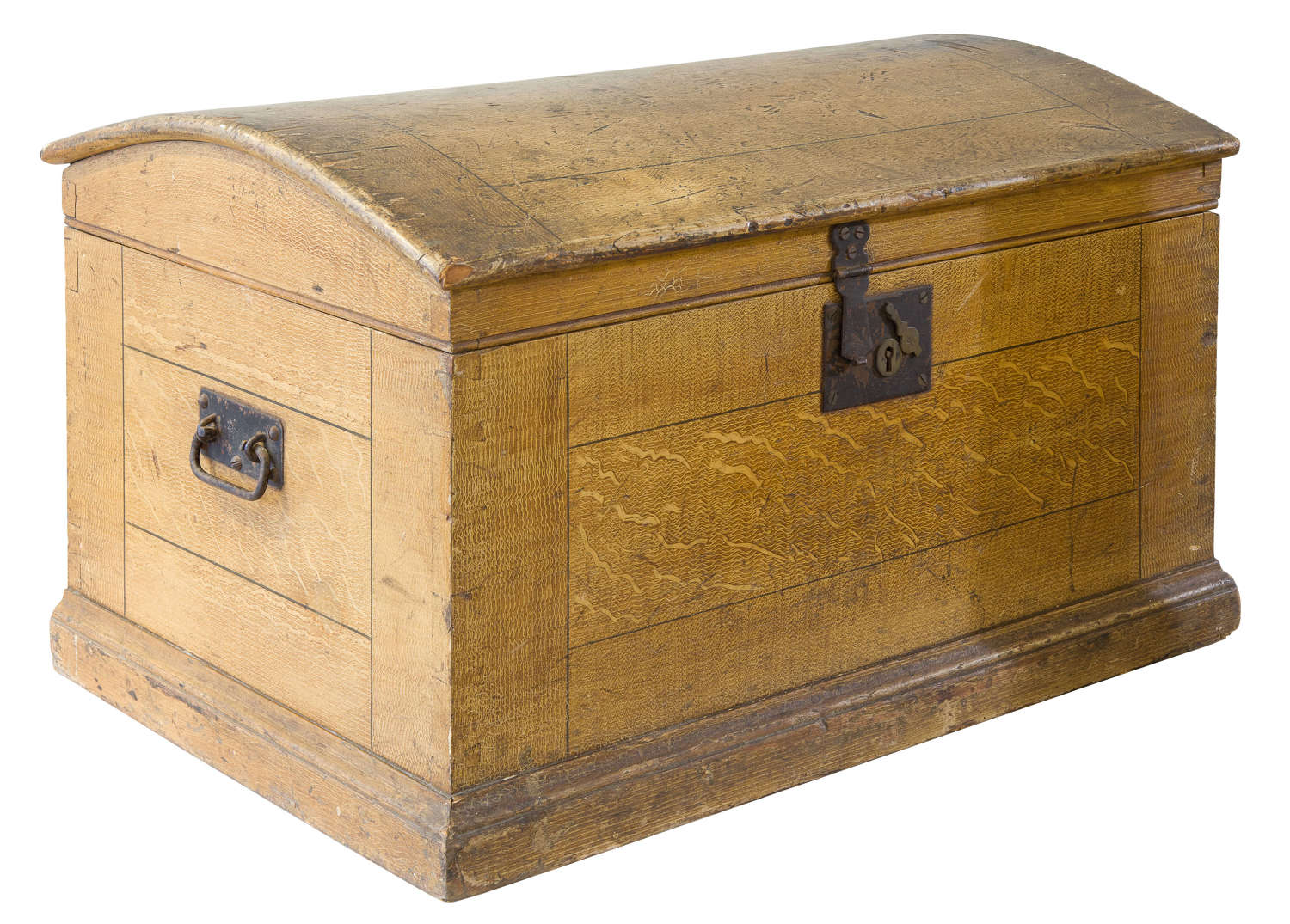 Pine domed - top chest