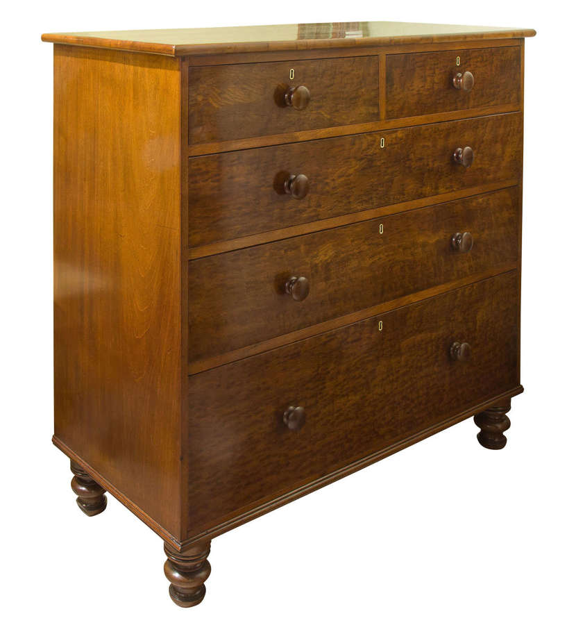 William IV period mahogany chest of drawers