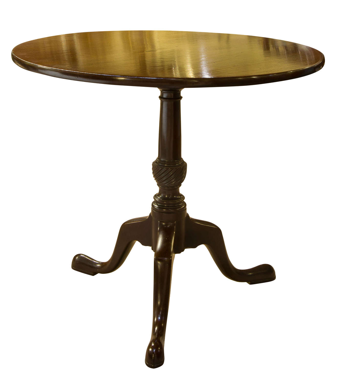 18thc mahogany circular table