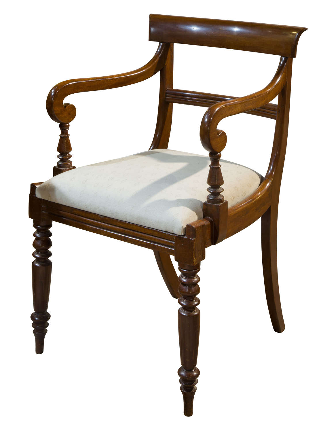 Victorian mahogany carver/desk chair