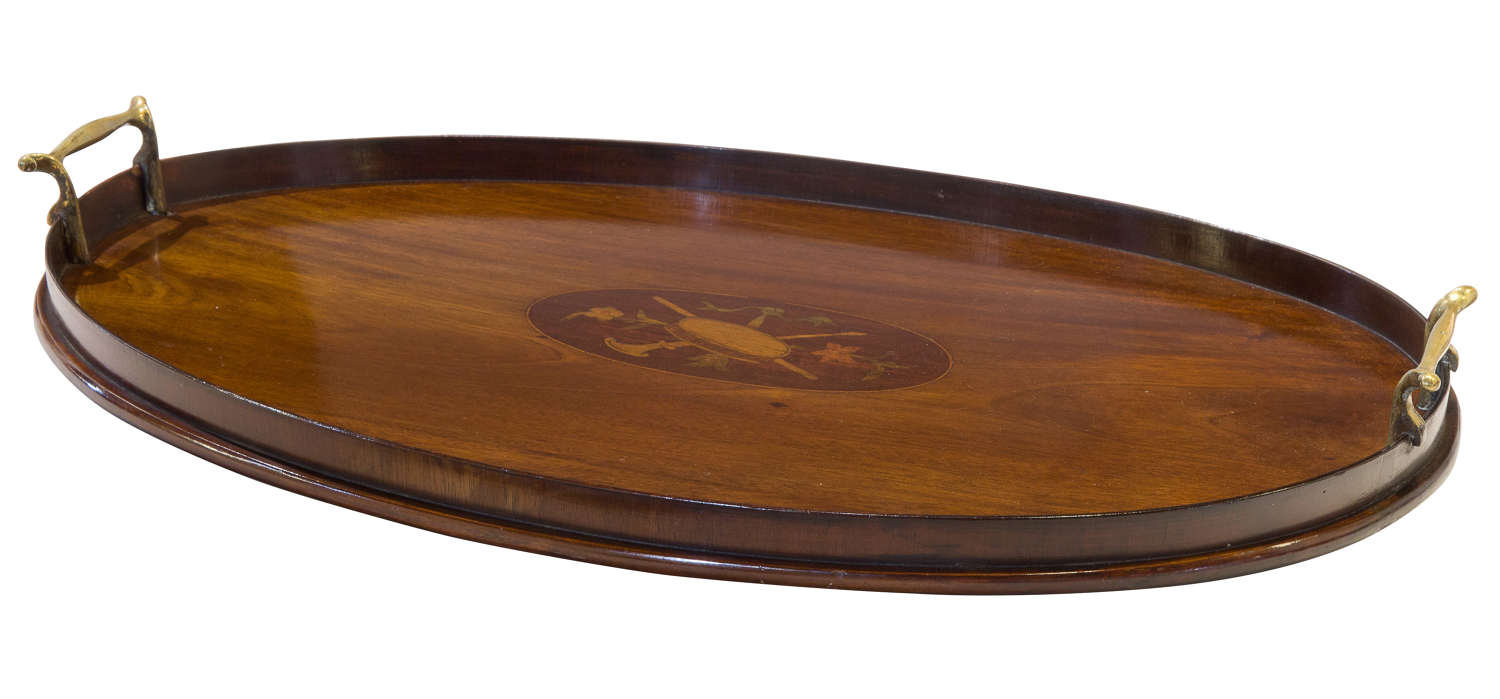 19thc oval shaped tray