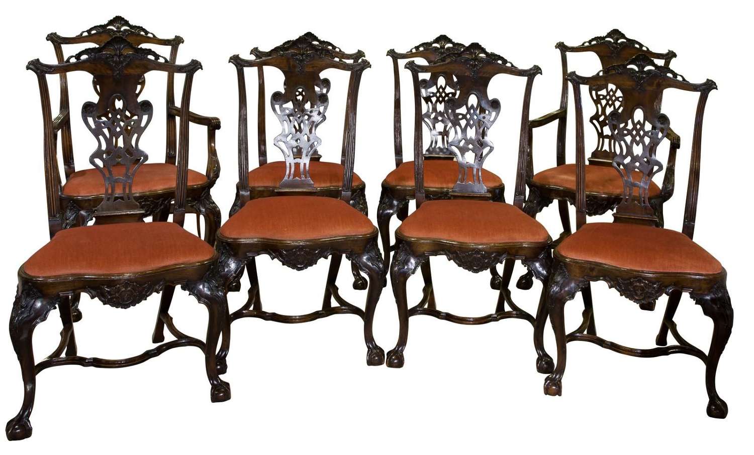 Good Set of Chippendale Style Dining Chairs
