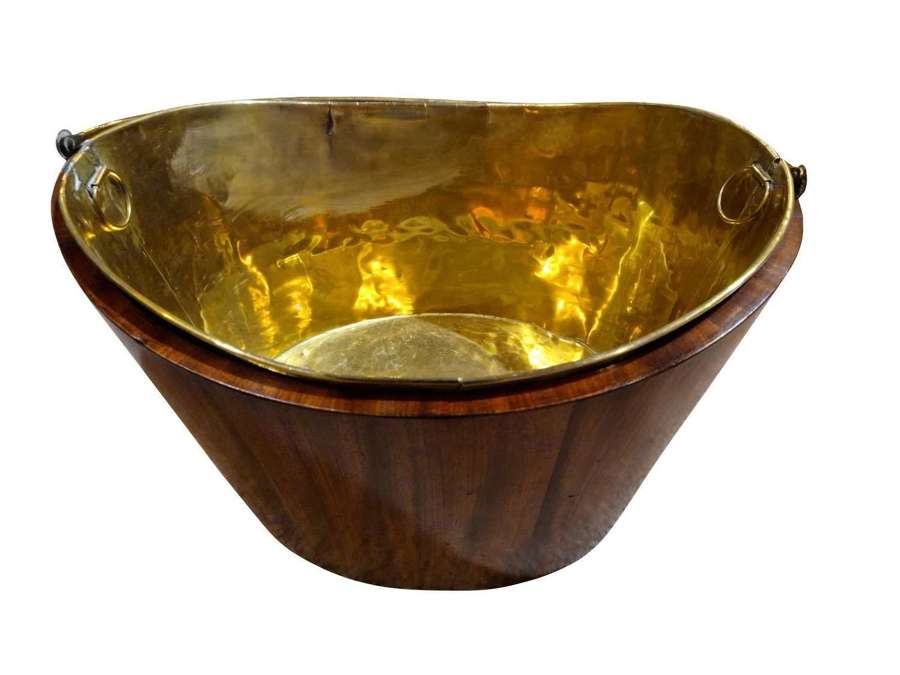 Late Georgian Mahogany Oyster Bucket