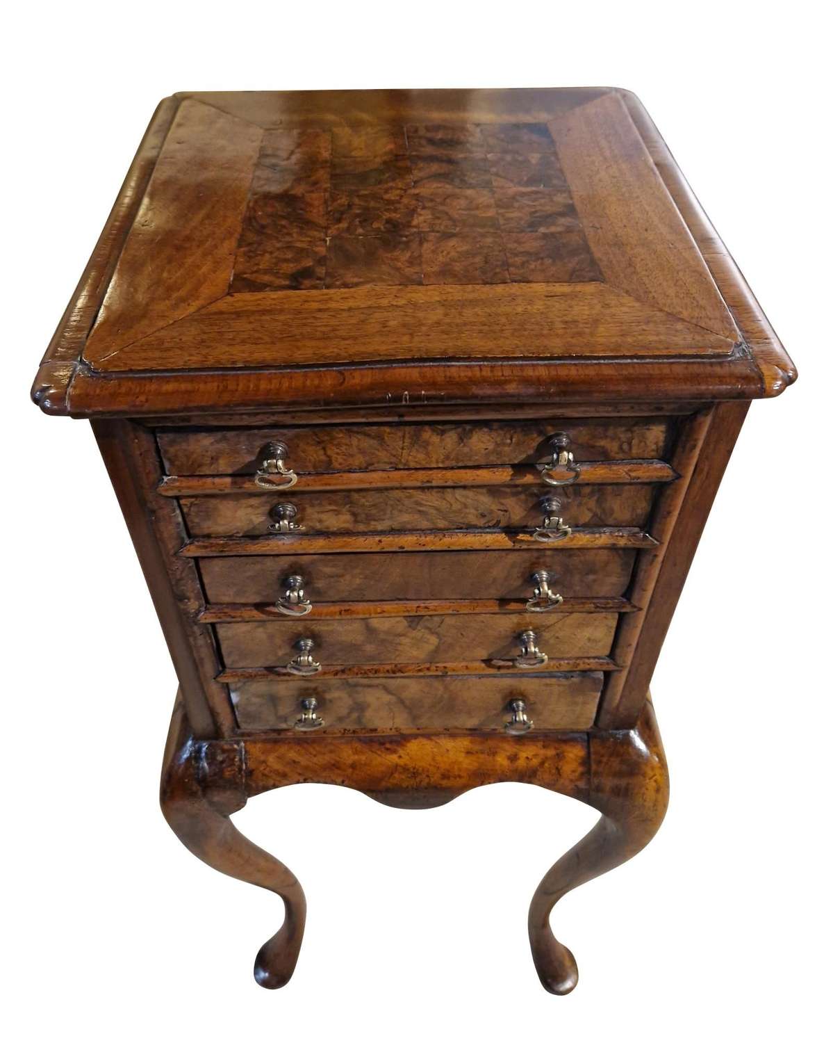 Unusual Figured Walnut Sewing Table