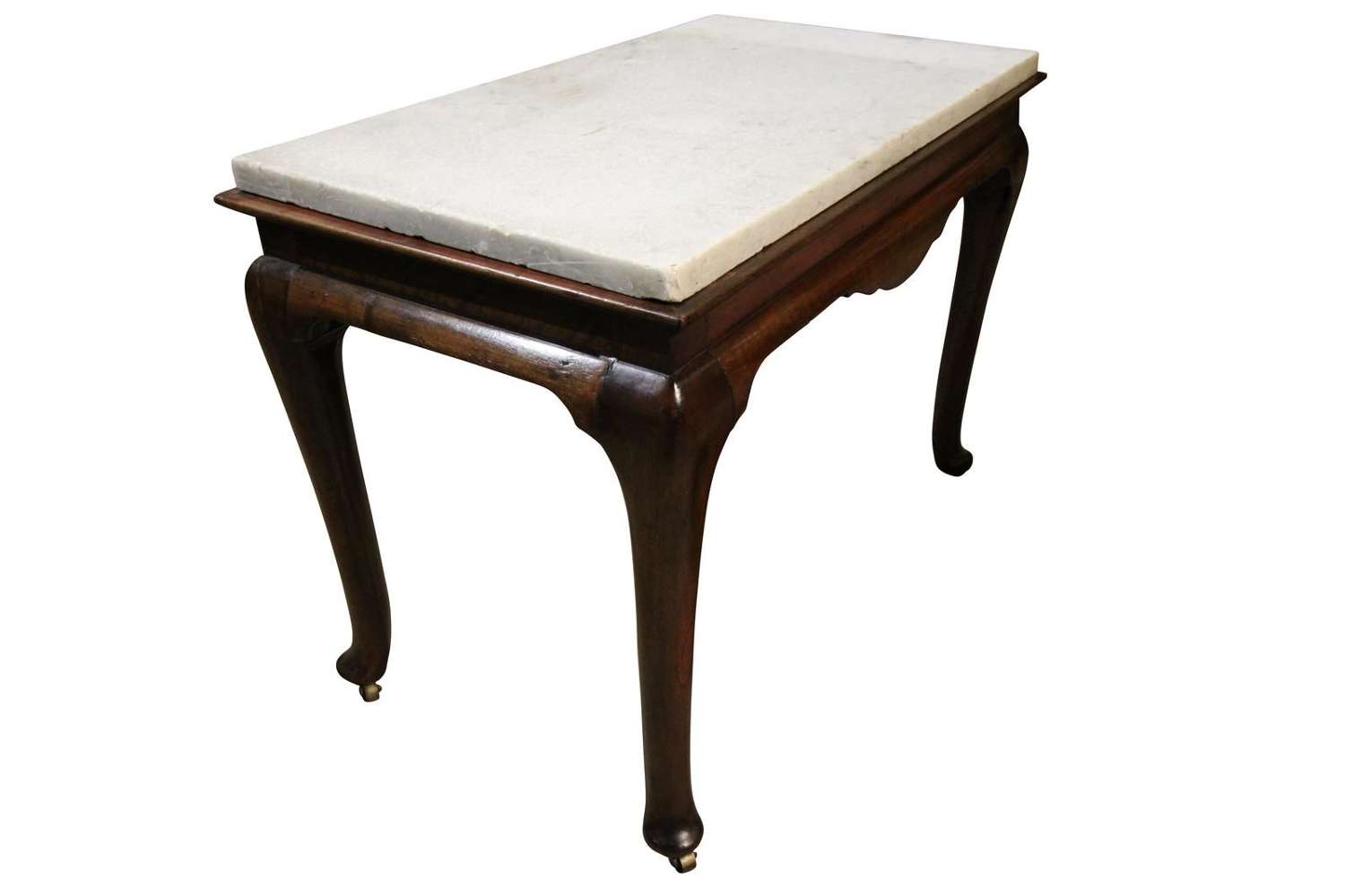 George II Mahogany Low Table with Marble Top