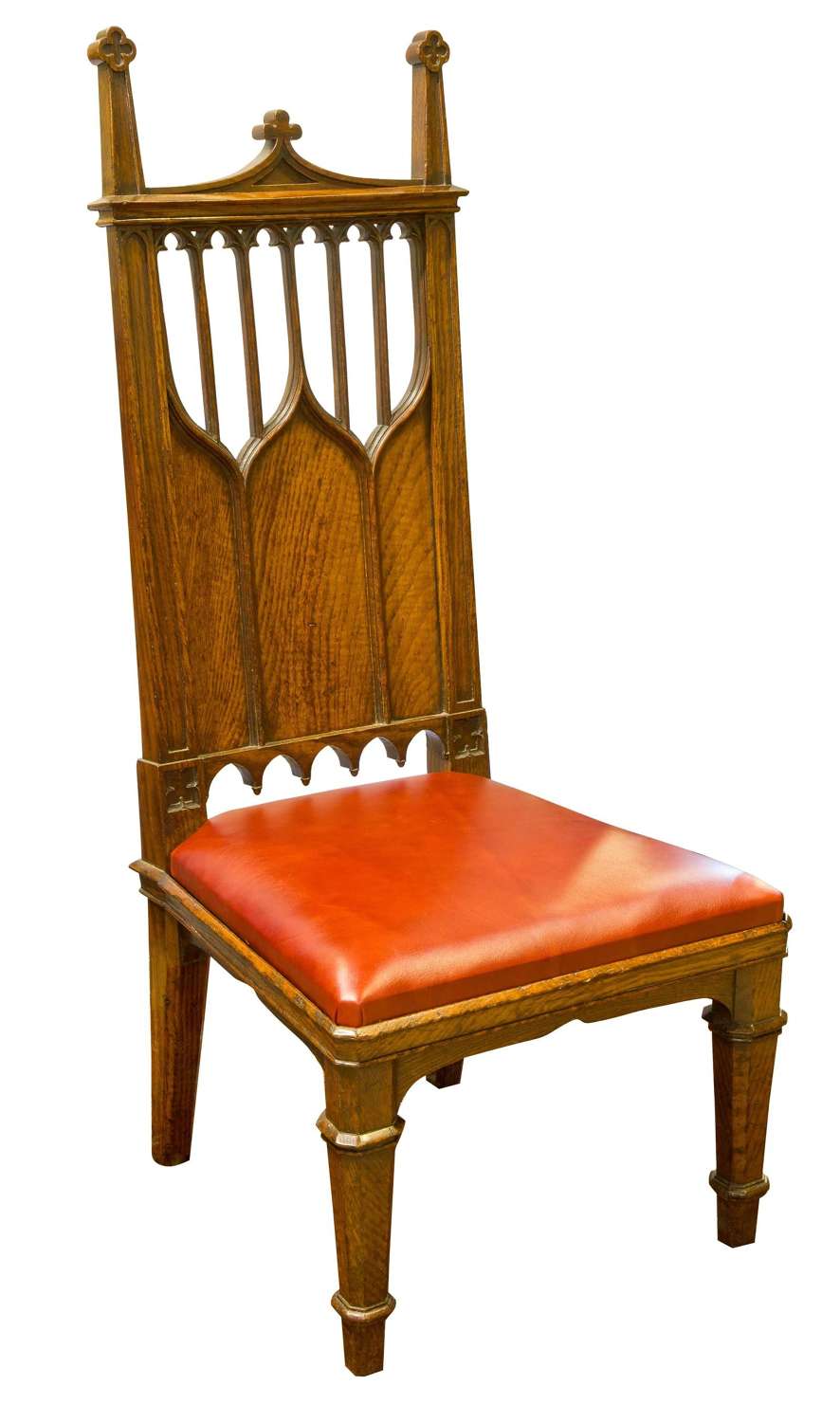 Gothic Reform Oak Hall Chair