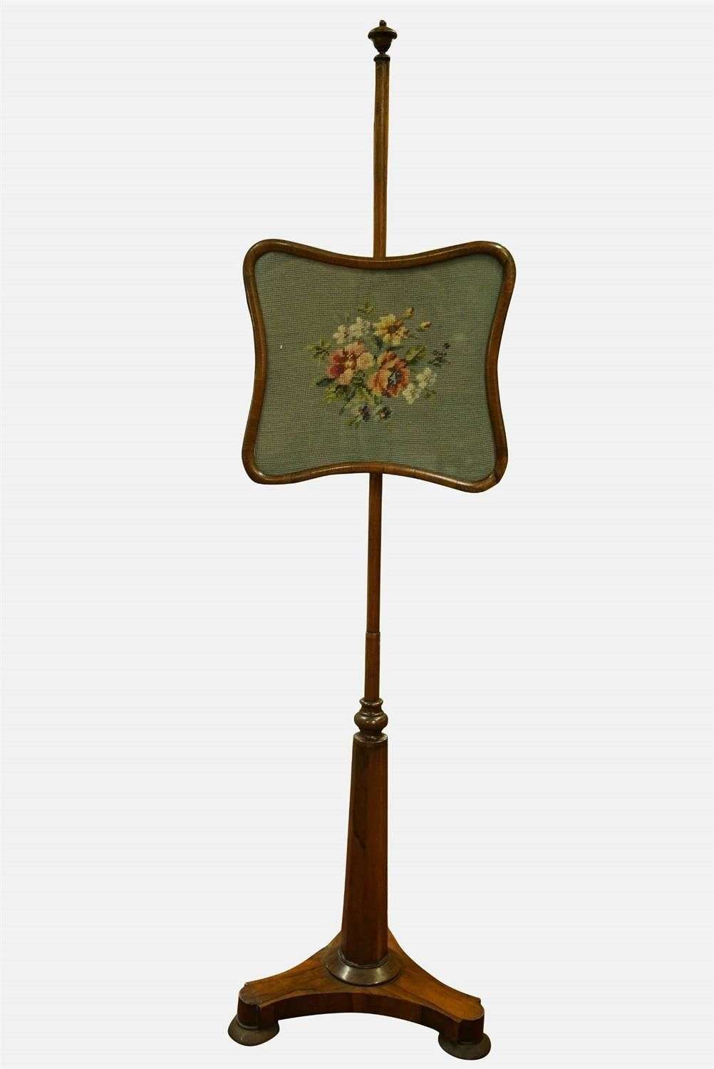 Rosewood Pole Screen c.1830