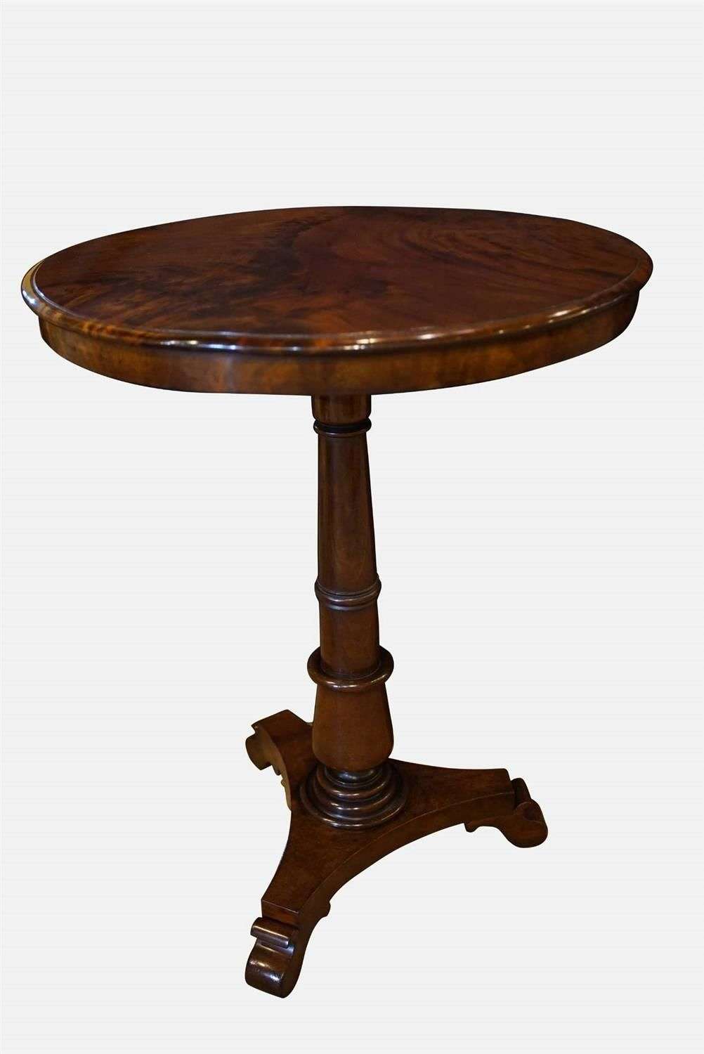 Mahogany Wine Table with Figured Top