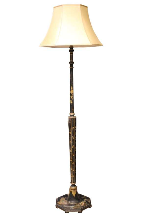 Chinoiserie Lacquered Standard Lamp