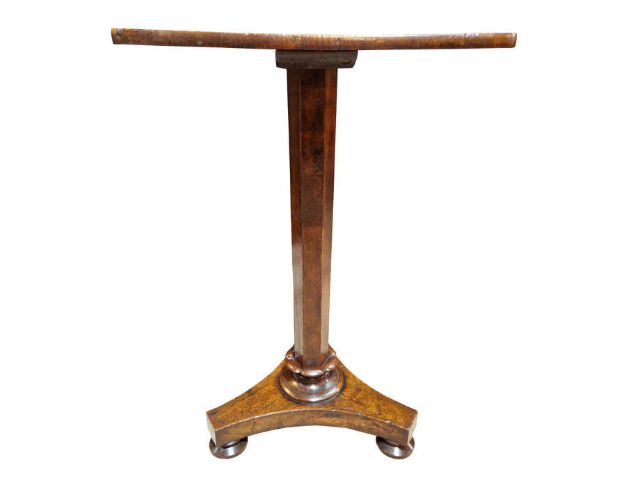 19thc Oak Lamp Table
